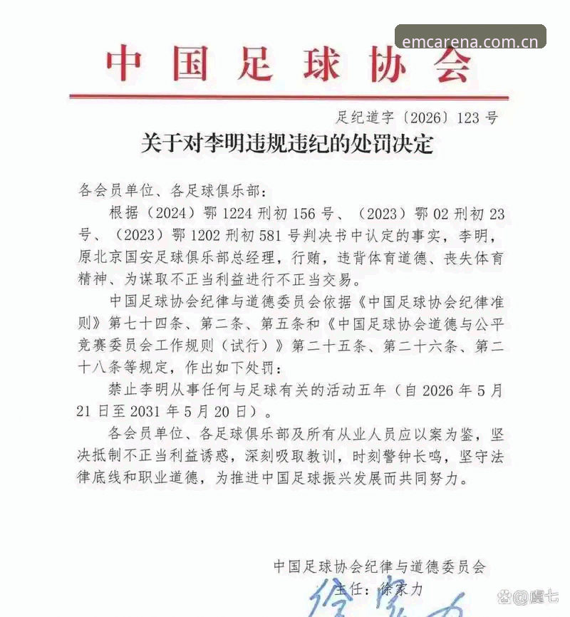足协重拳整治乱象操作教程：从禁足名单看中国足球新生态